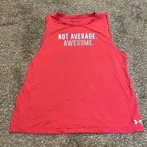 Under Armour muscle tank.